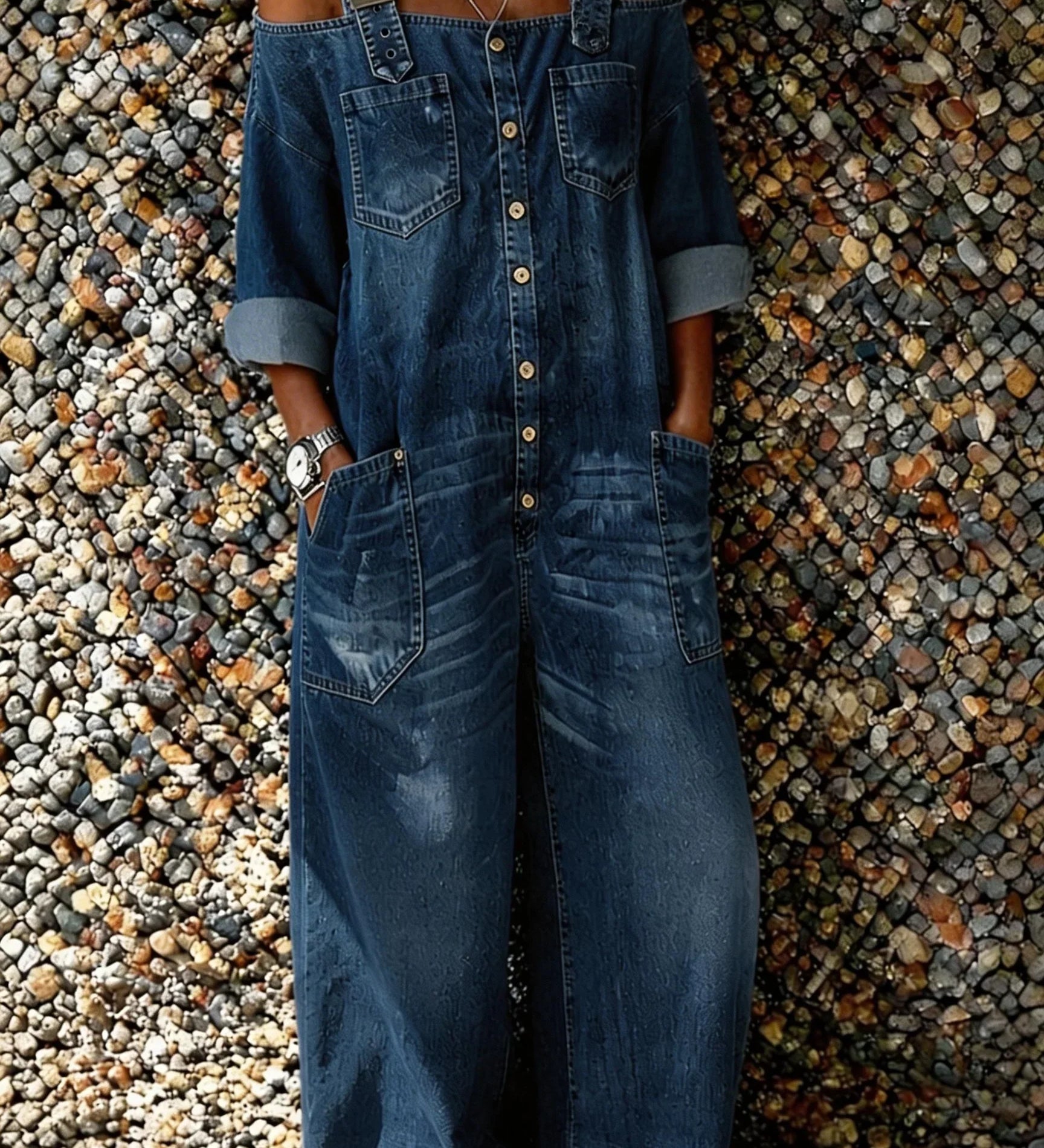 Bo | Denim Ylihaalari Olkaremmeillä
