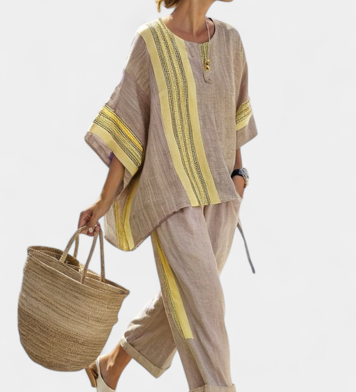 Lorena | Pellava-bambusetti Boho-tyyliin