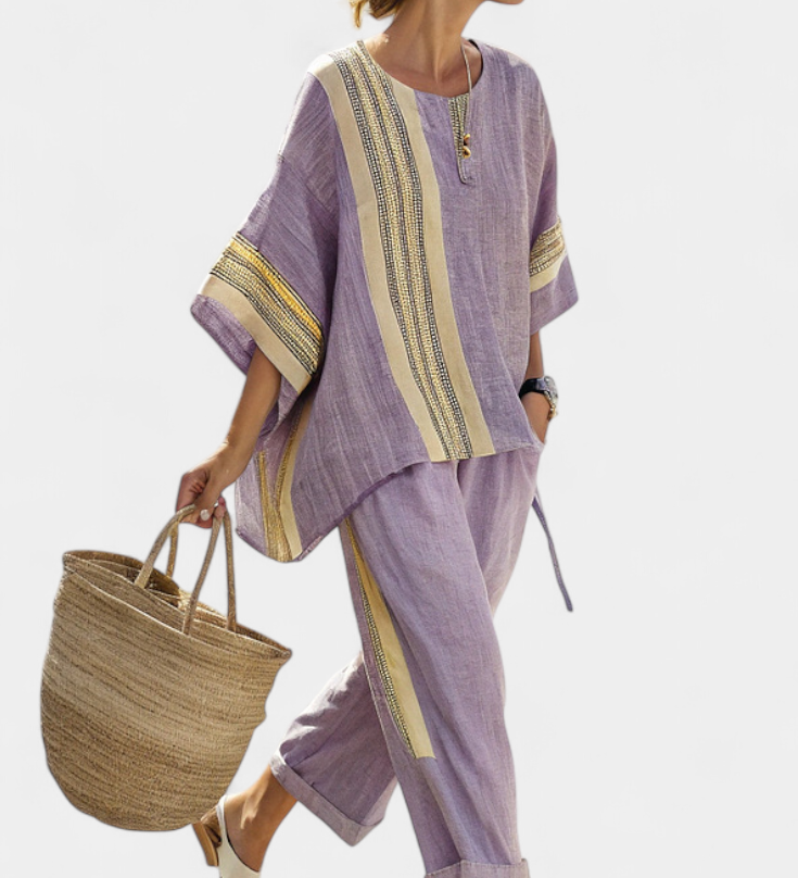 Lorena | Pellava-bambusetti Boho-tyyliin