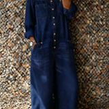 Noa | Denim Yksiosainen Puku Off-Shoulder Kaula-aukolla